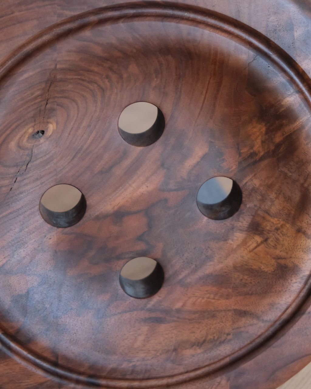 Button Stool - Walnut