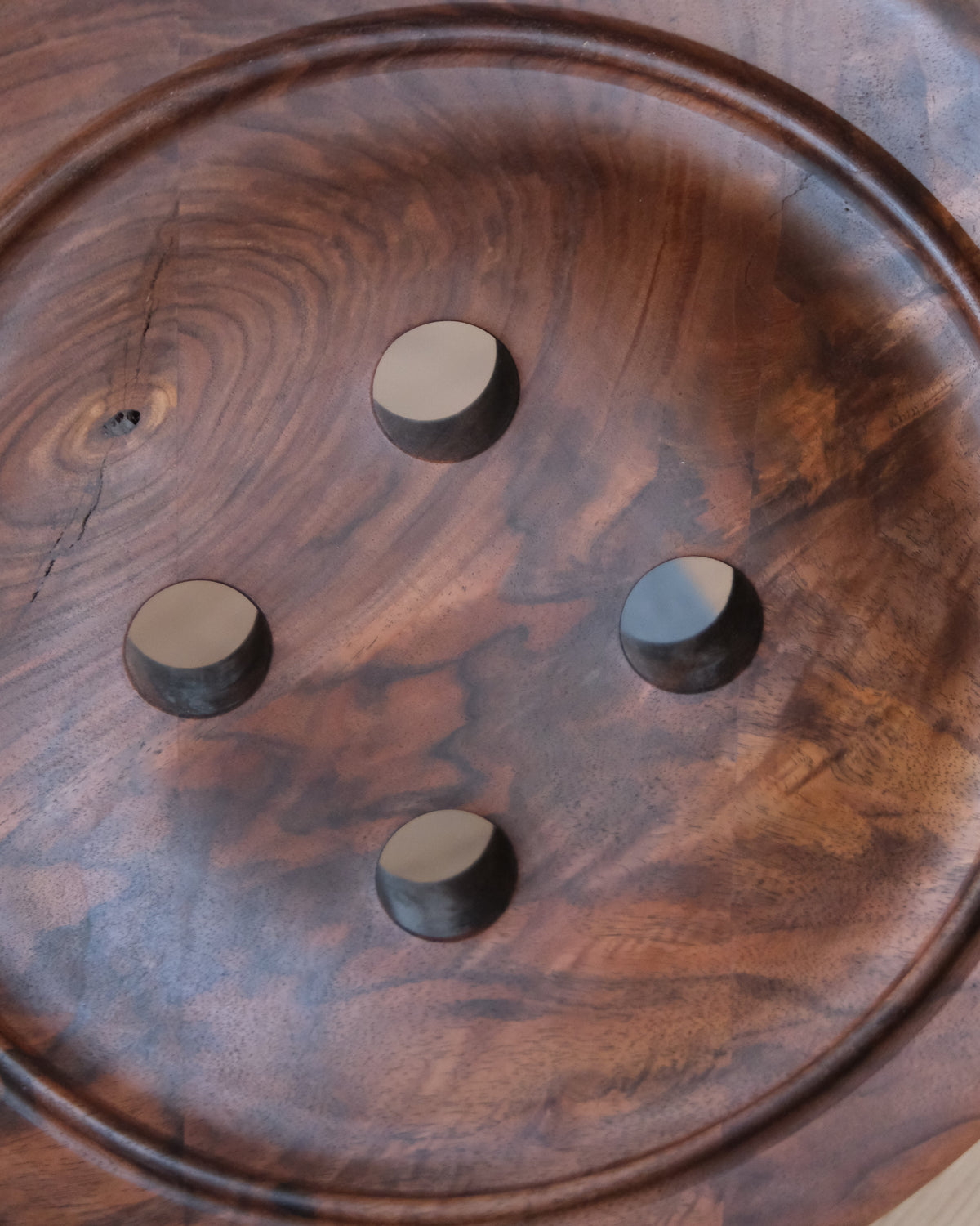 Button Stool - Walnut