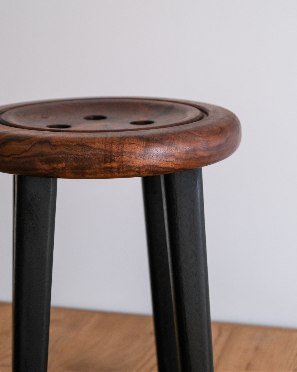 Button Stool - Walnut