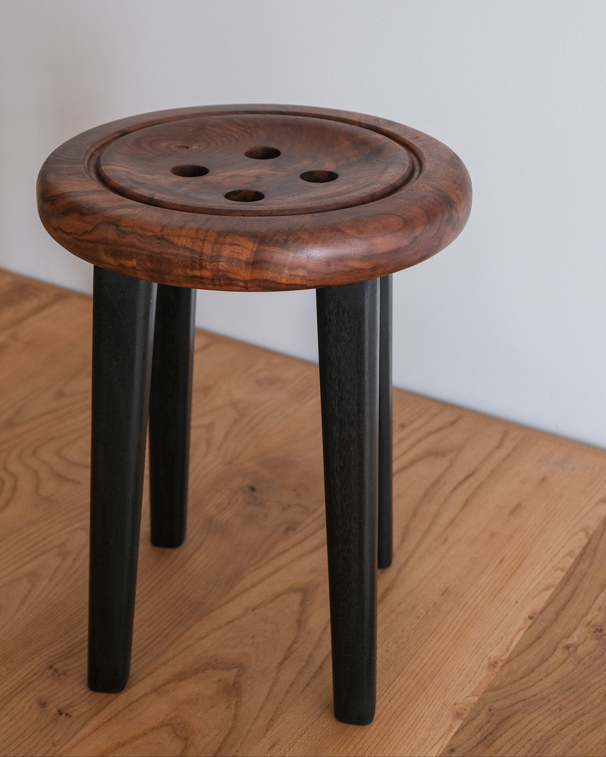 Button Stool - Walnut